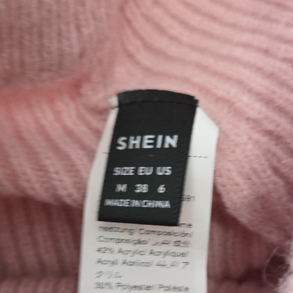 Shein Cozy Pink Cropped Cardigan and Pants Sweater Set NWOT - Picture 12 of 15